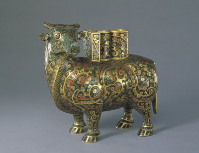 图片[1]-Qianlong style carved embryo enamel antique sacrificial statue-China Archive